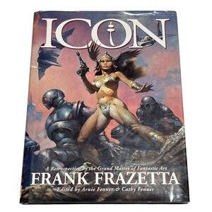 Frank Frazetta VTG ICON By The Grand Master of Fantastic Art‎ Hardcover, 1st ED